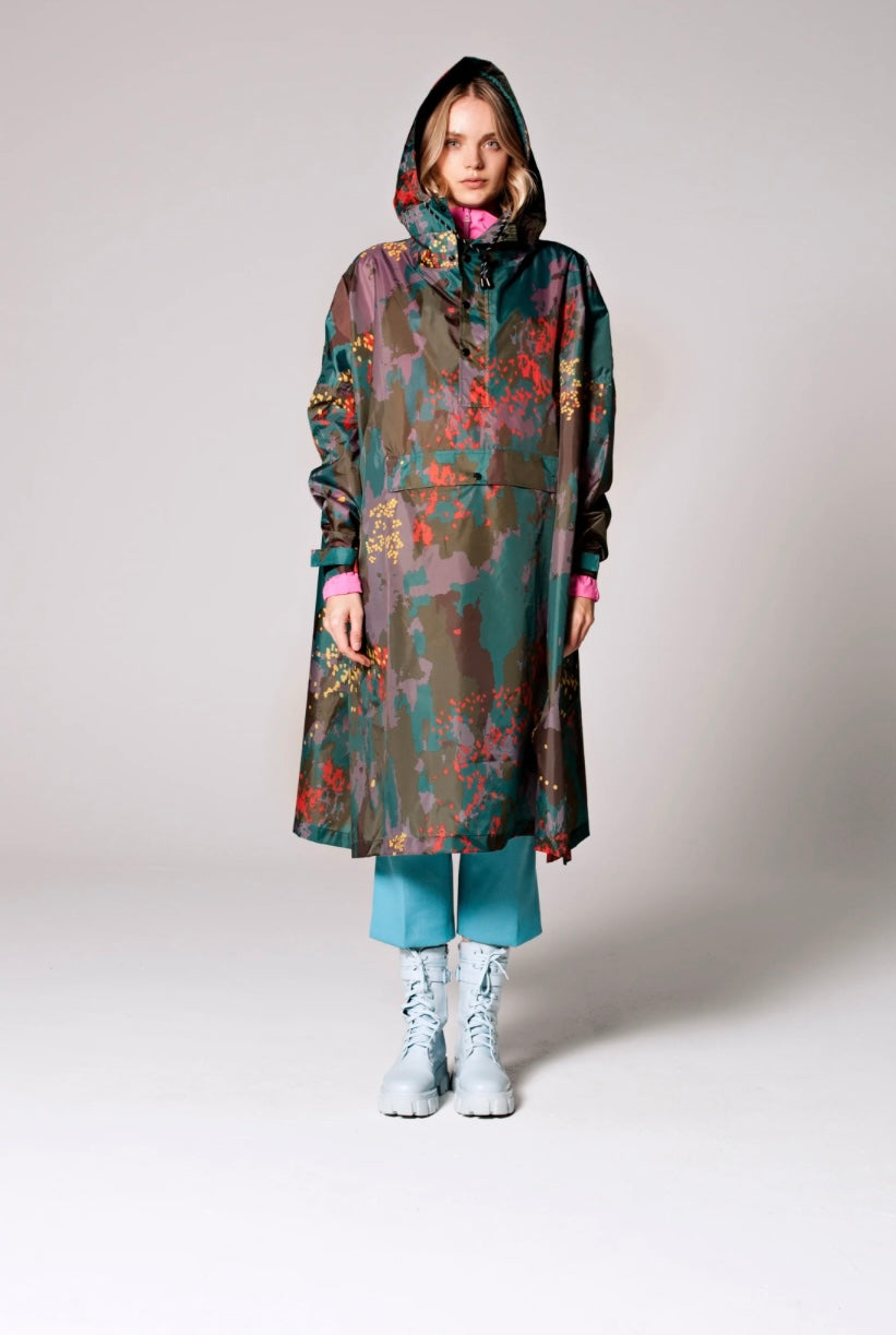 RAINKISS DIGI FOREST CAMO RAIN PONCHO