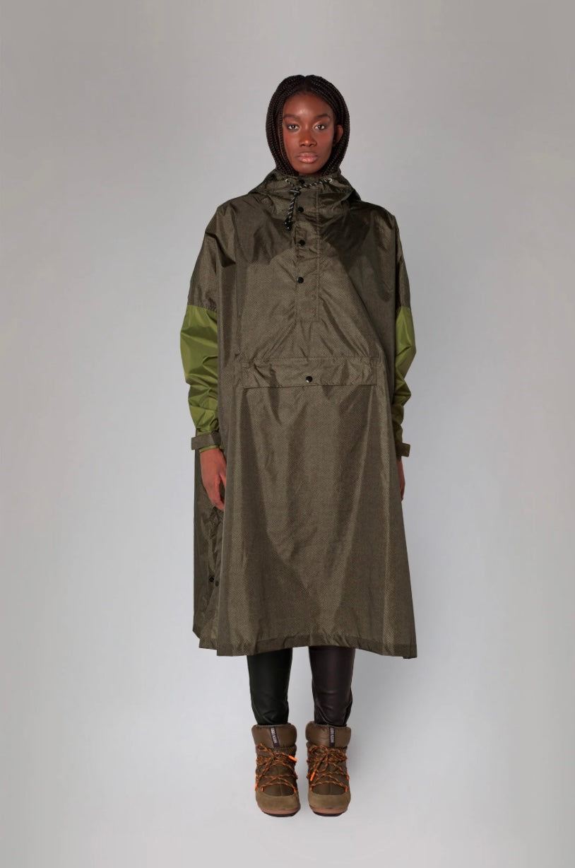 RAINKISS HERRINGBONE RAIN PONCHO