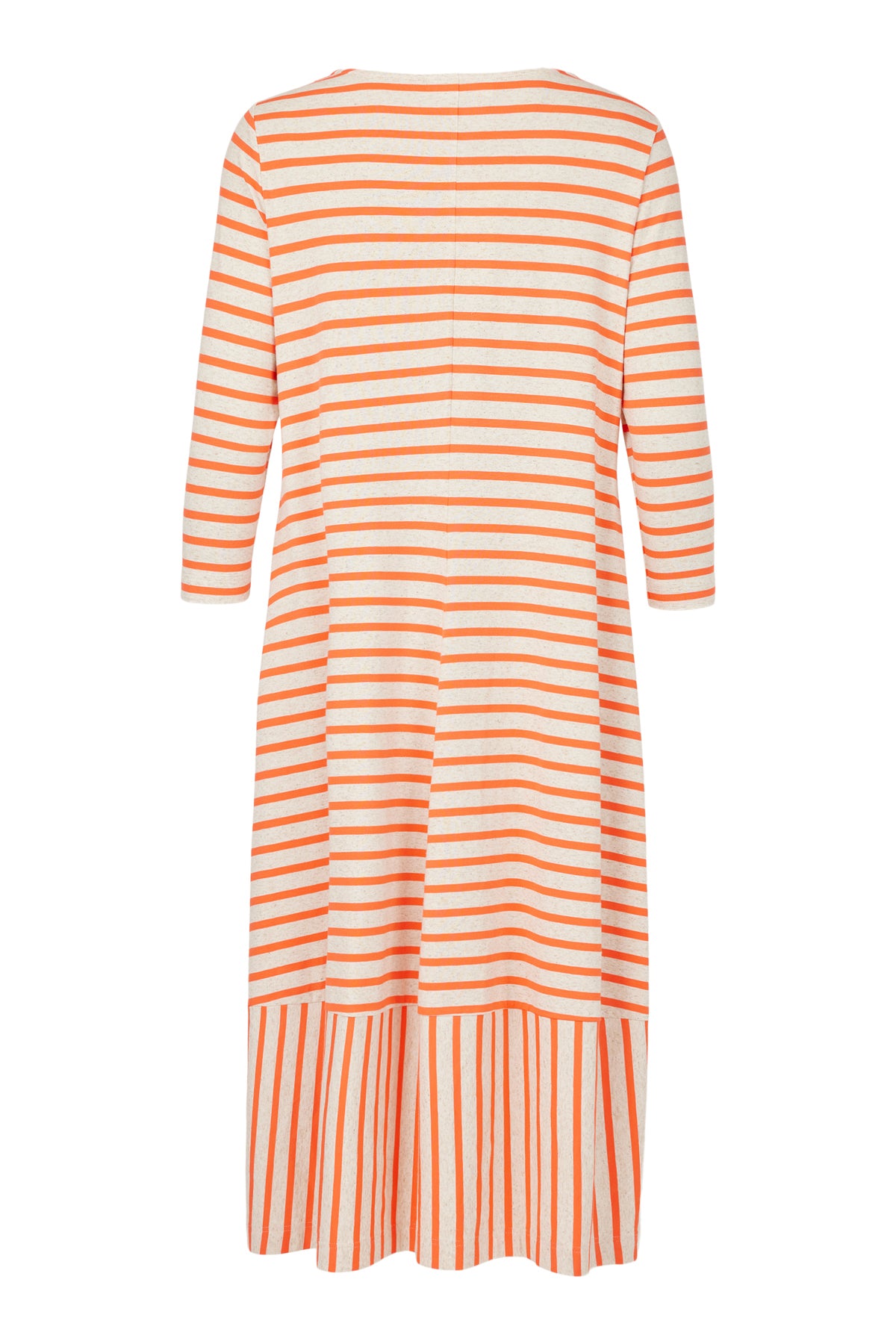 NOEN STRIPE BUBBLE DRESS - CORAL