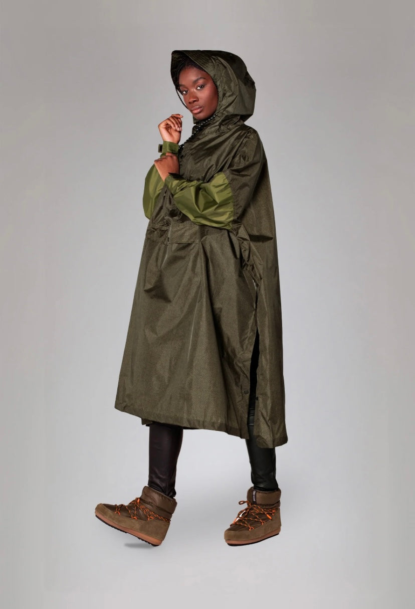 RAINKISS HERRINGBONE RAIN PONCHO