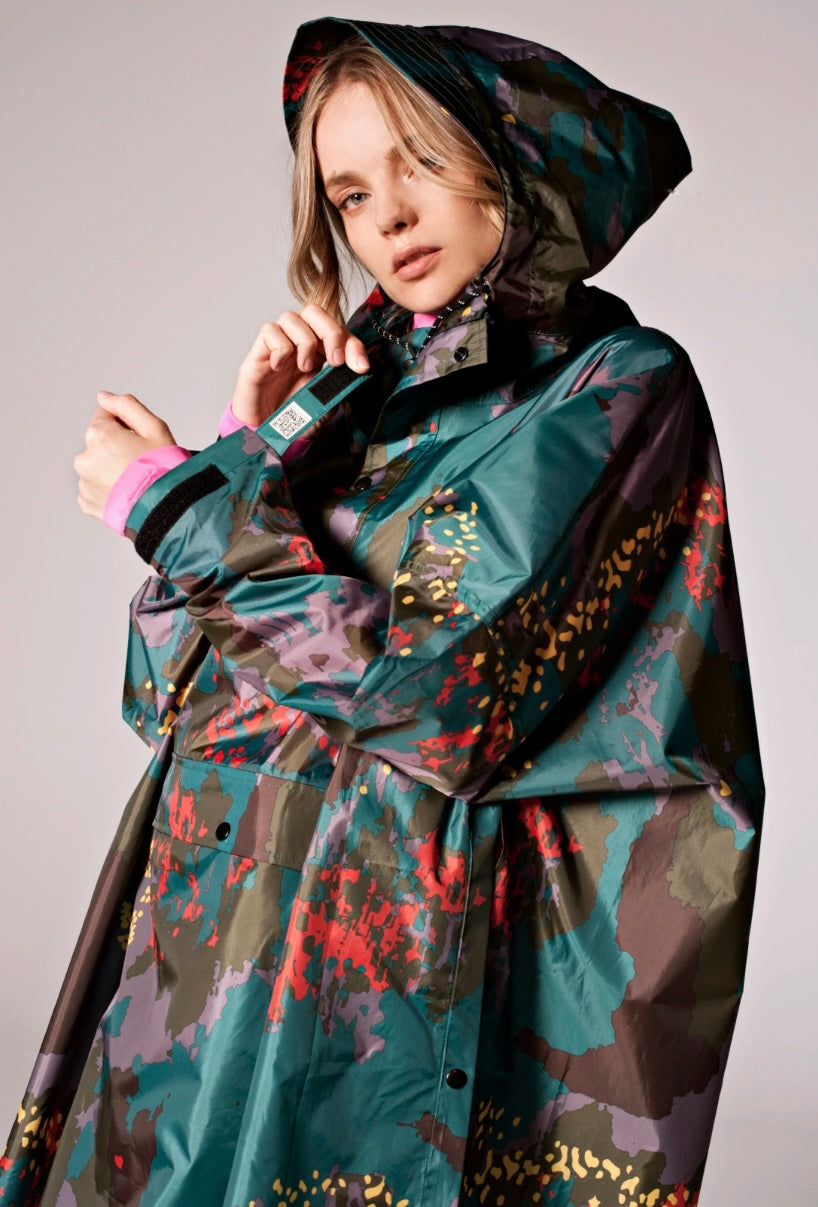 RAINKISS DIGI FOREST CAMO RAIN PONCHO