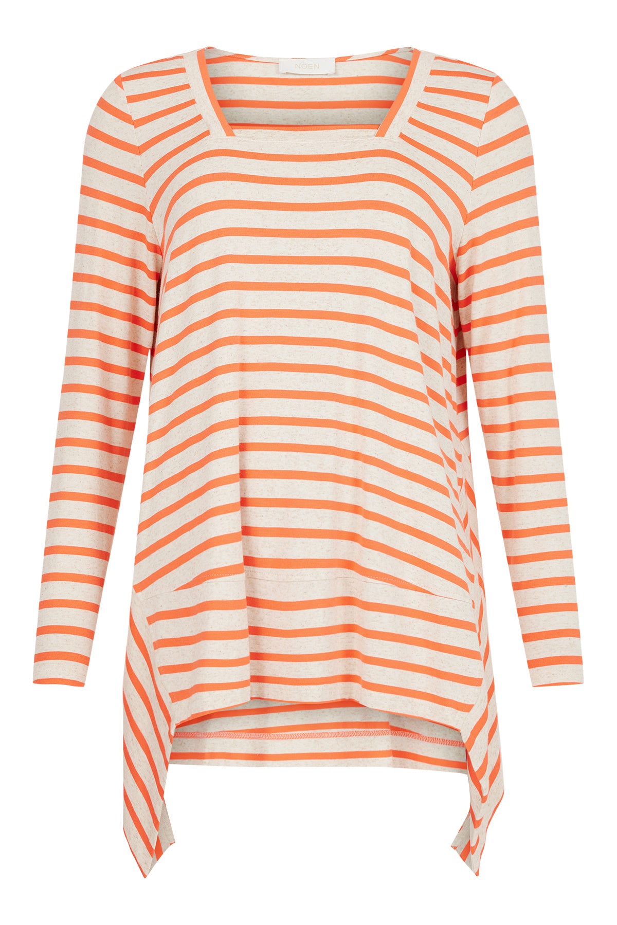 NOEN TUNIC - CORAL STRIPE