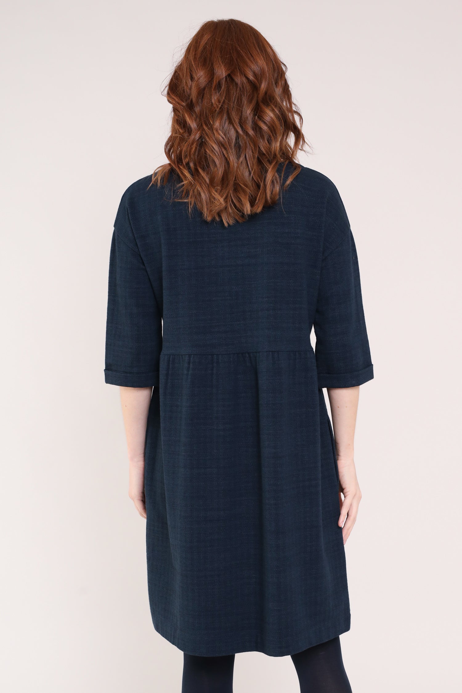 DROPPED SHOULDER TUNIC DRESS