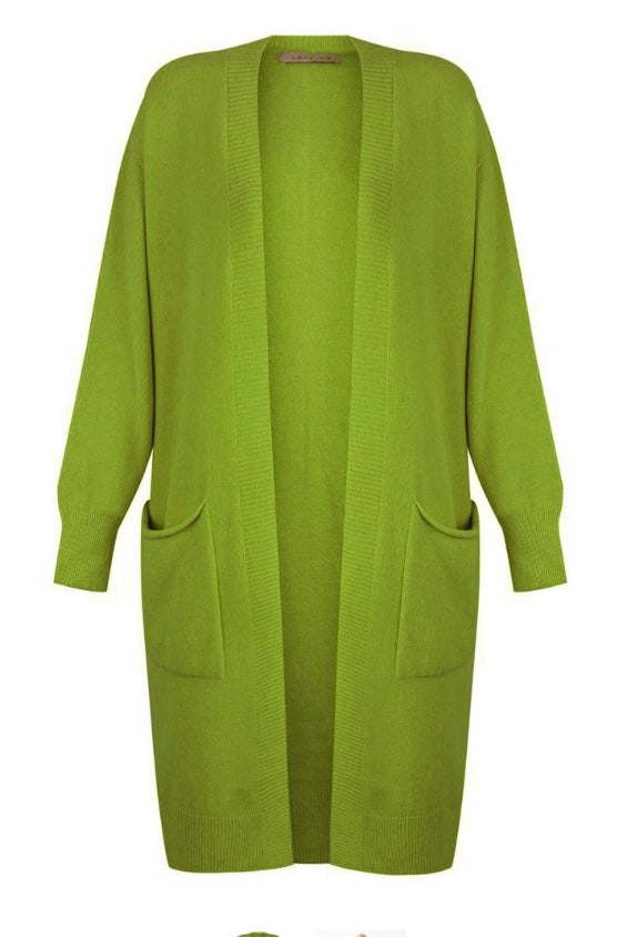 Lime green outlet cardigan sweater