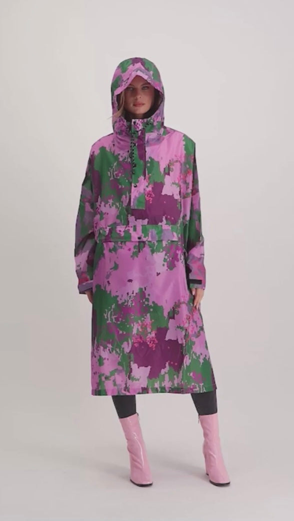 RAINKISS DIGI SPRING CAMO RAIN PONCHO