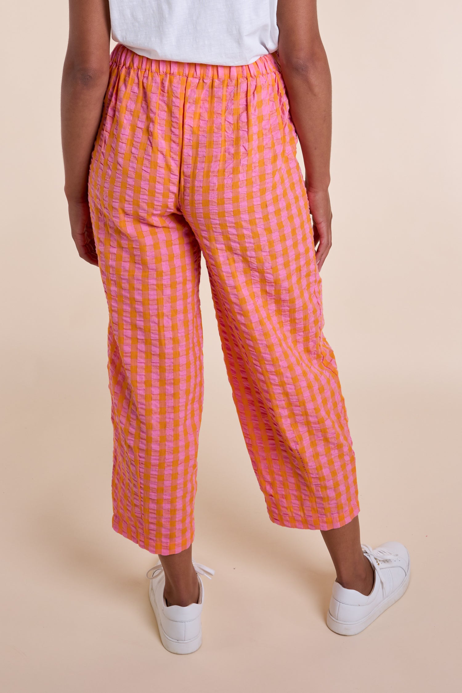 NOMADS COTTON CHECK BUBBLE TROUSER