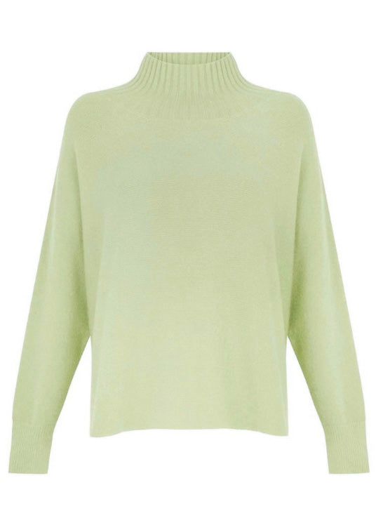 Jolie Boxy High Neck - Leek