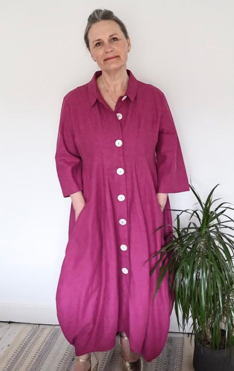 LEN DRESS - FUCHSIA