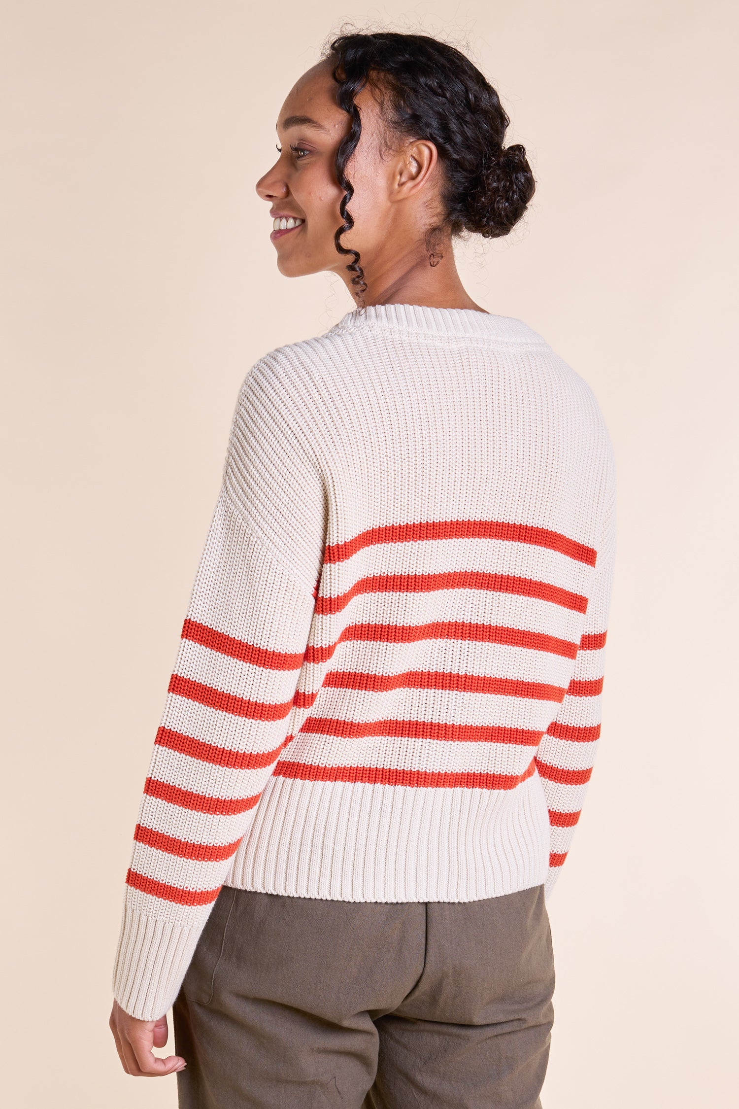 NOMADS ORGANIC COTTON STRIPED CARDI