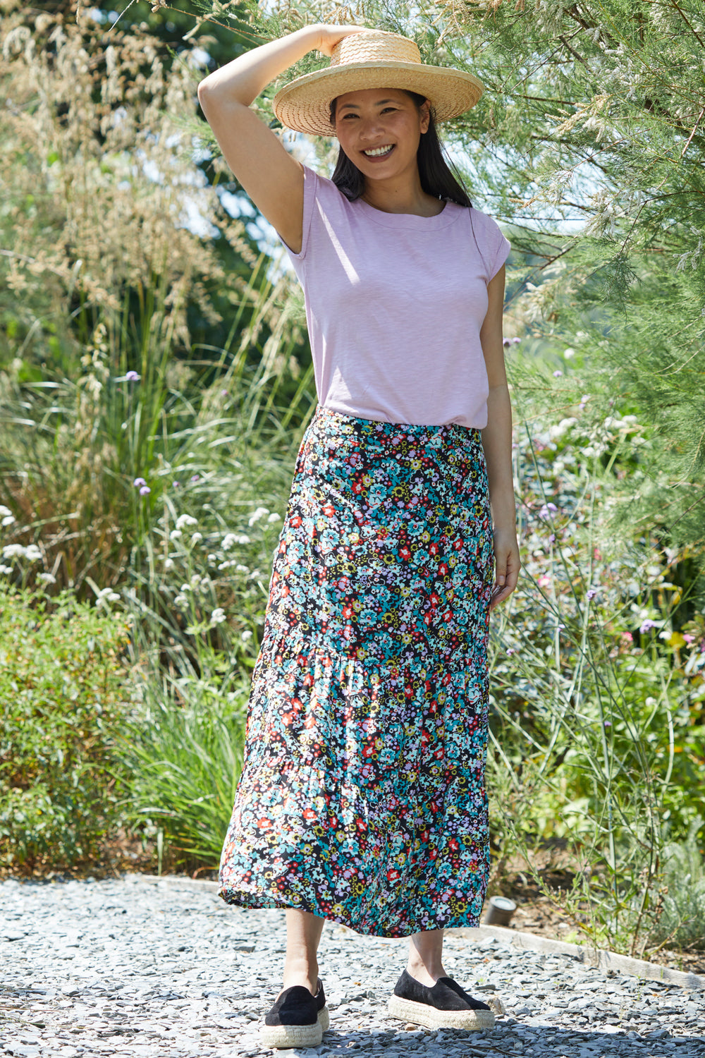 Frome Skirt Wildflower - Black
