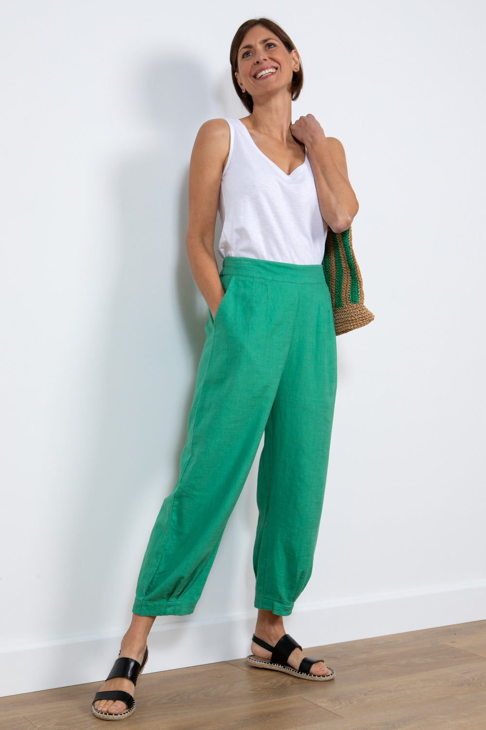 SAIL TROUSER - APPLE GREEN