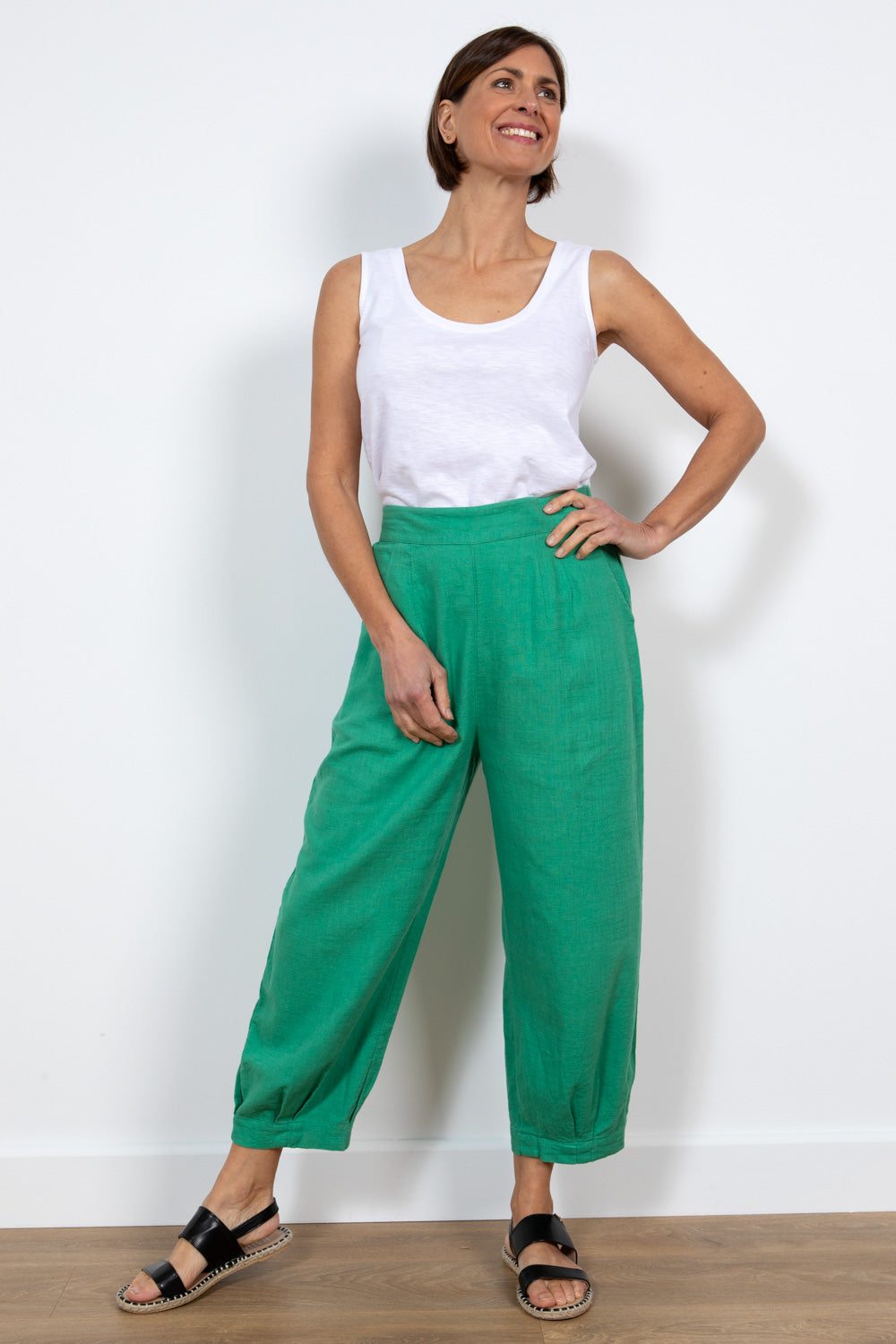 SAIL TROUSER - APPLE GREEN