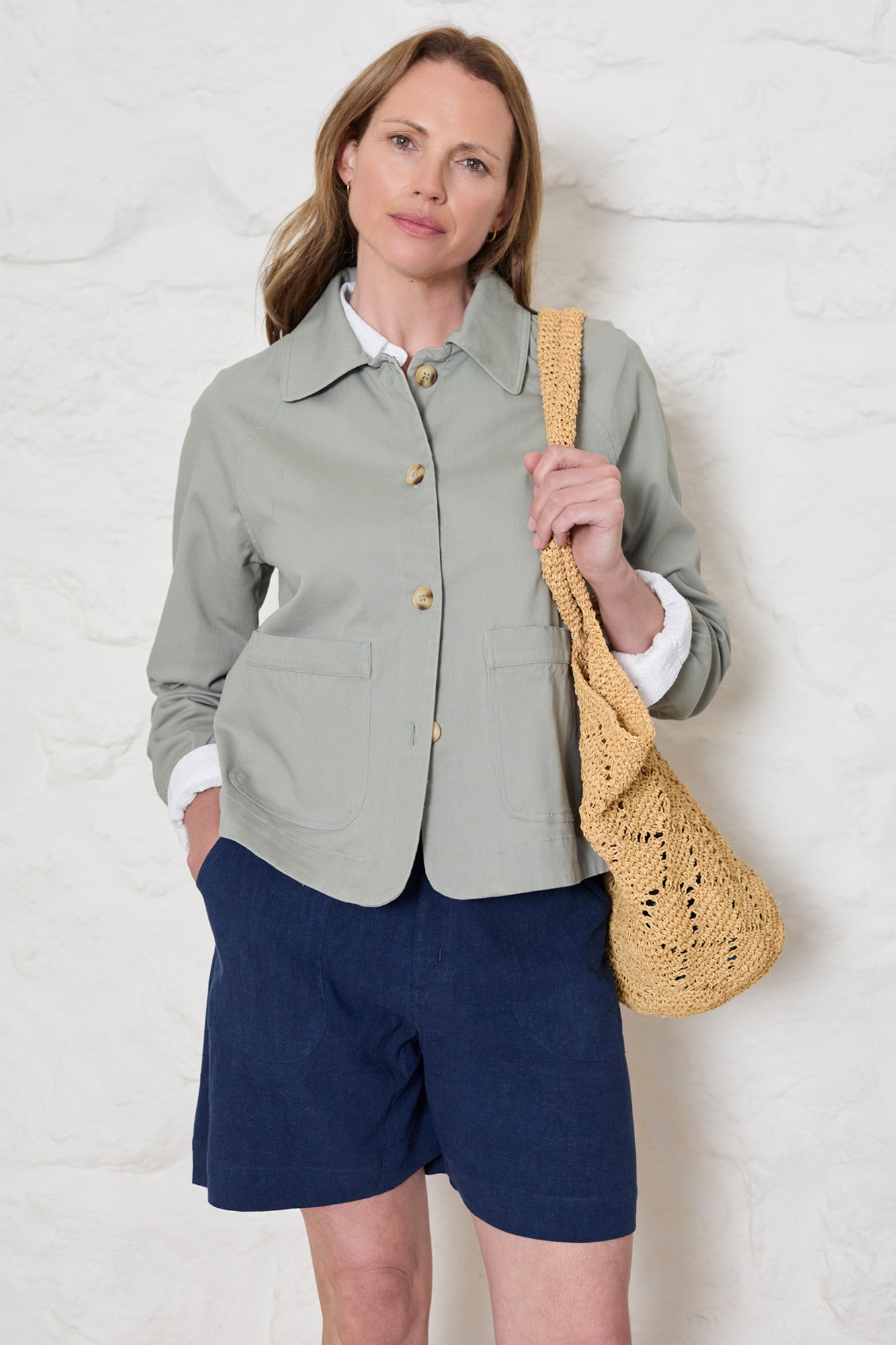 LILY & ME KYNANCE JACKET TWILL - SAGE