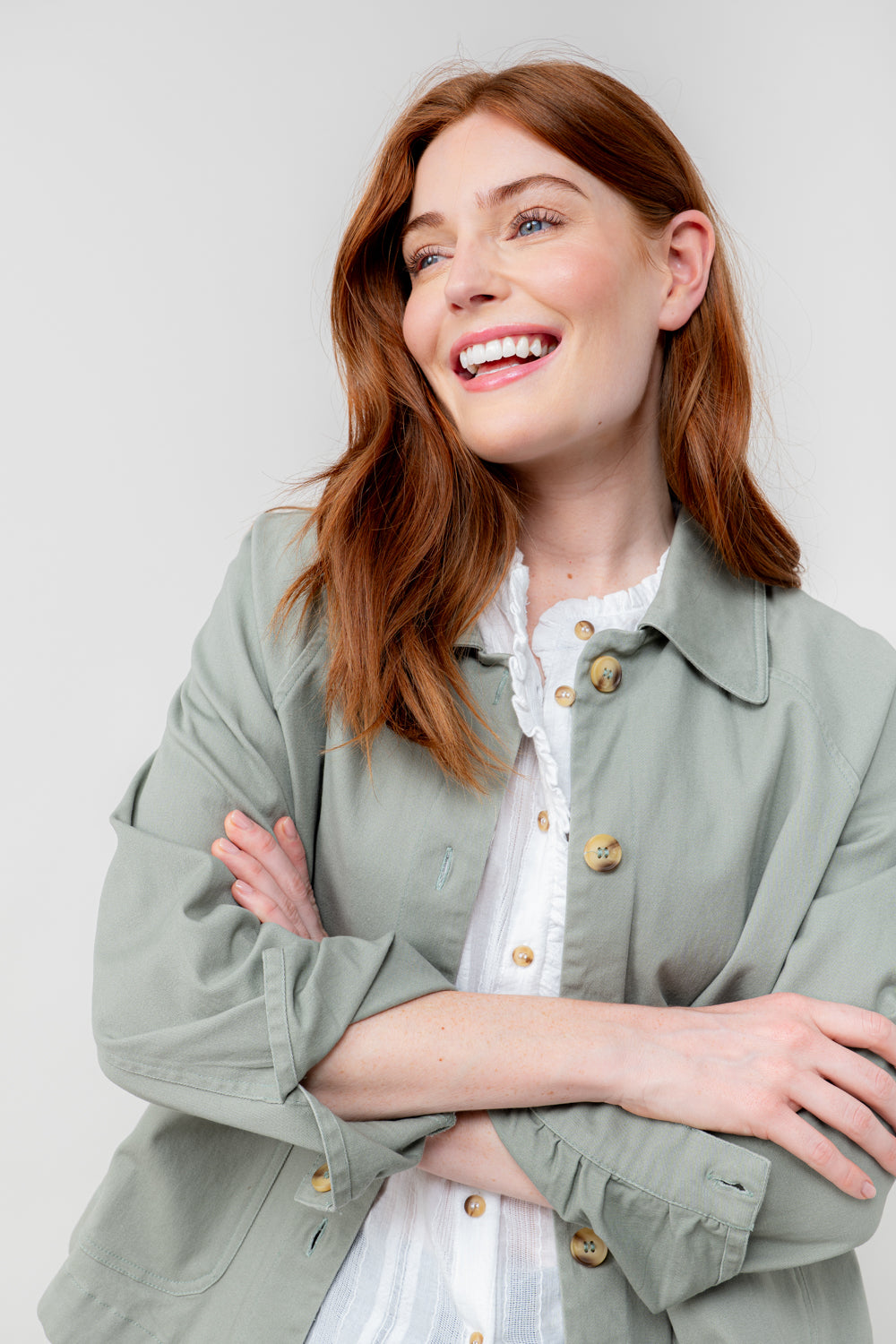 LILY & ME KYNANCE JACKET TWILL - SAGE