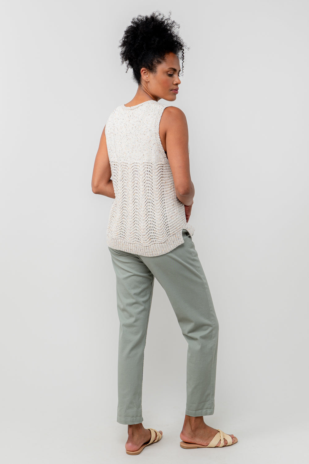 LILY & ME AELIA TANK - OATMEAL FLECK
