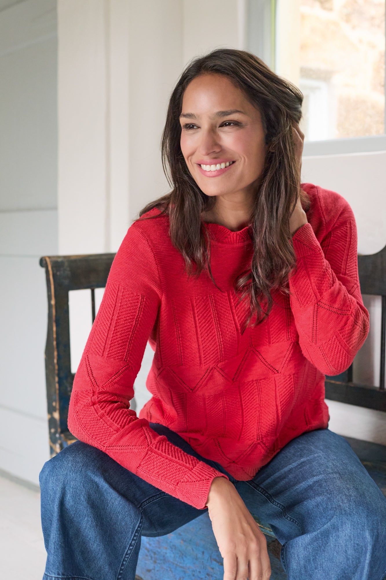 LILY ME ROSIE JUMPER CERISE - Main Image