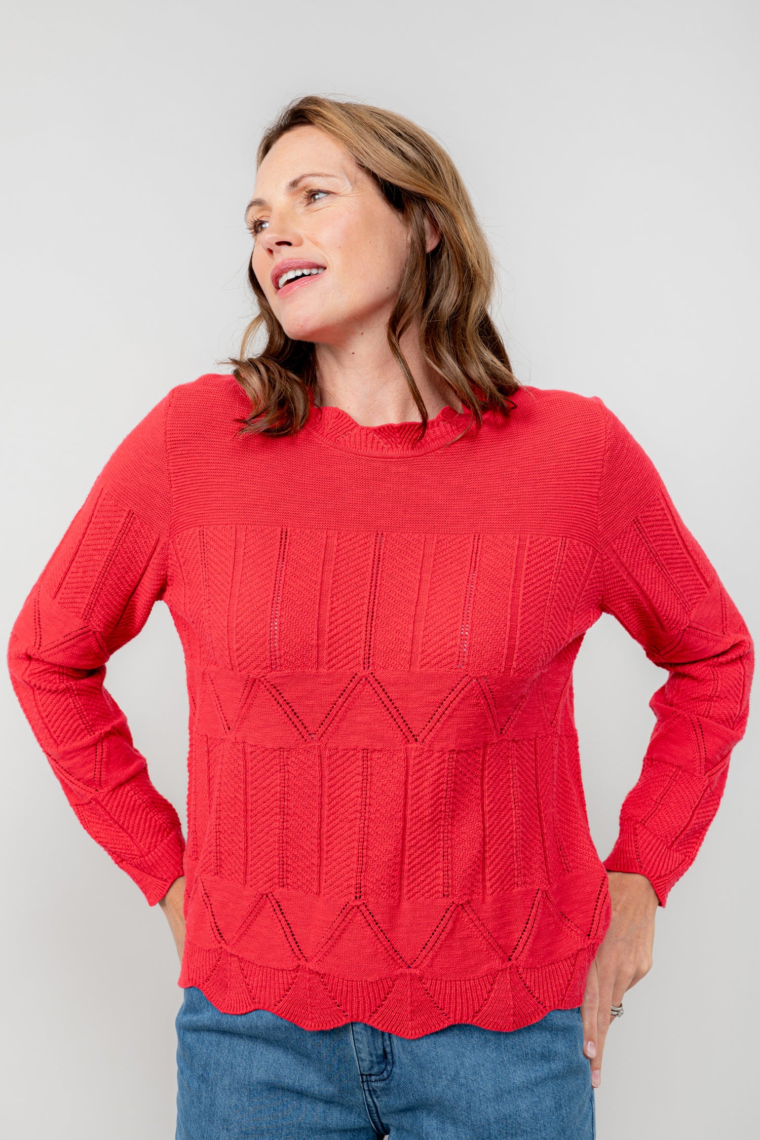 LILY & ME ROSIE JUMPER - CERISE