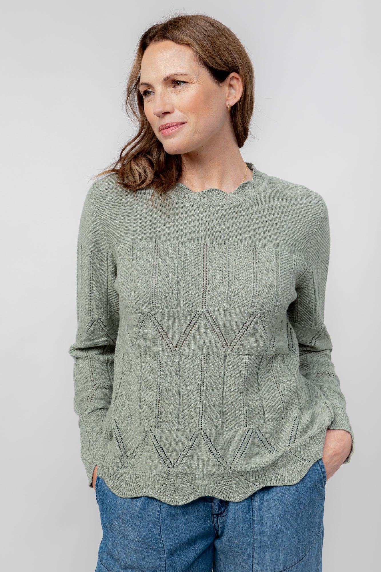 LILY & ME ROSIE JUMPER - SAGE