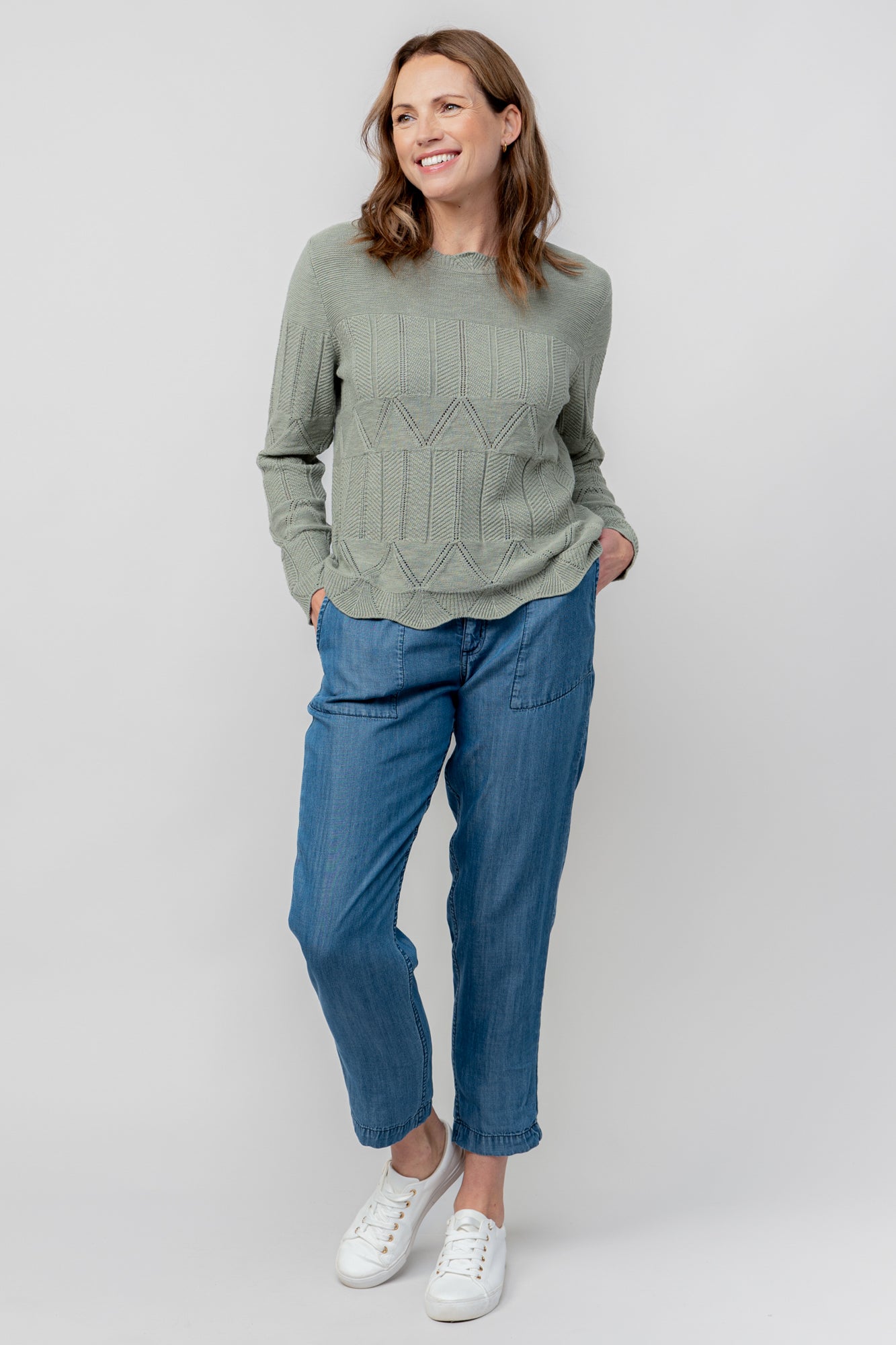 LILY & ME ROSIE JUMPER - SAGE
