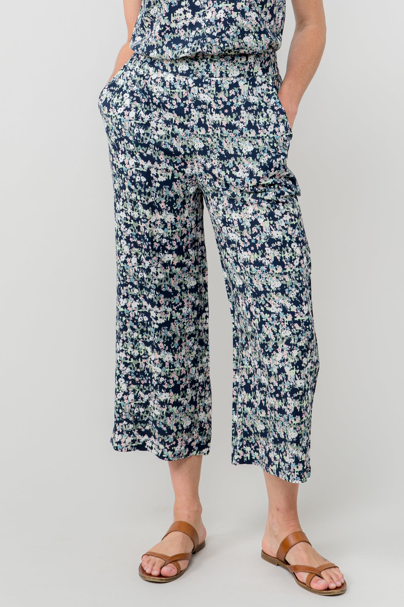 LILY & ME GRETA TROUSER - ROSE TRELLIS