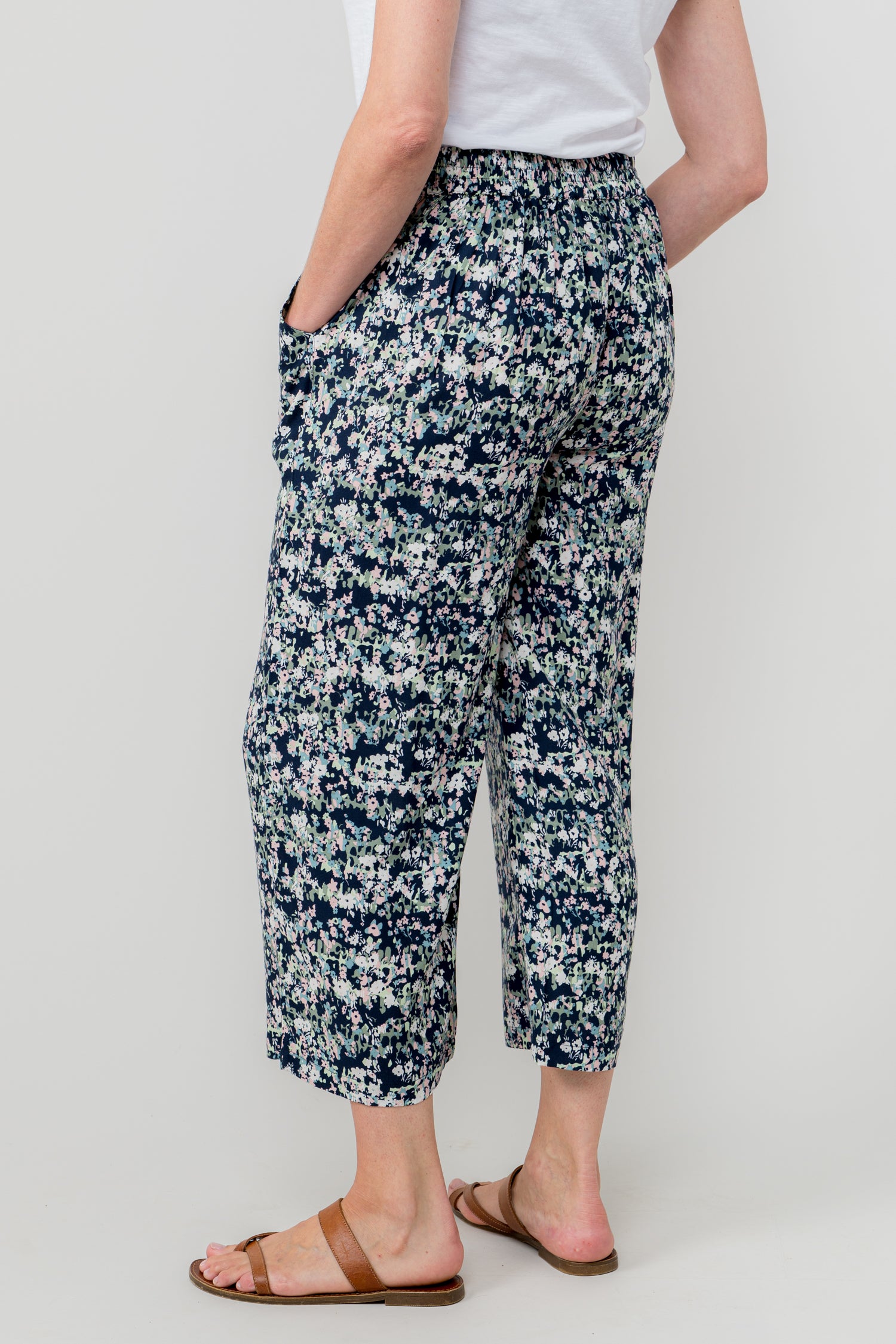 LILY & ME GRETA TROUSER - ROSE TRELLIS