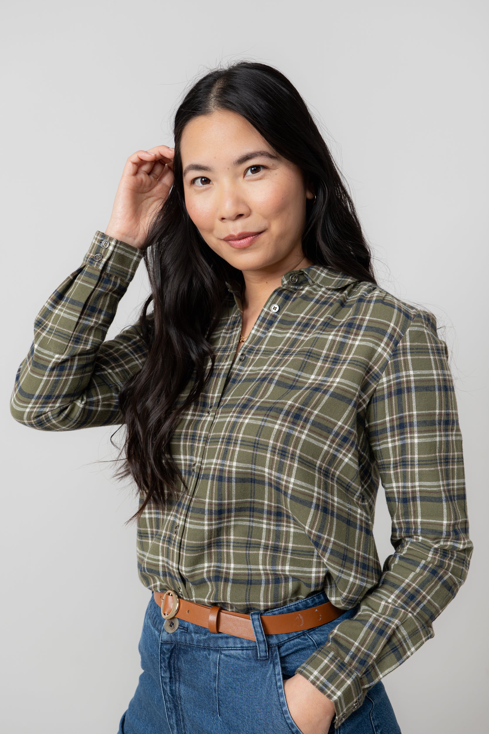 LILY AND ME BEECH CHECK SHIRT - MULTI