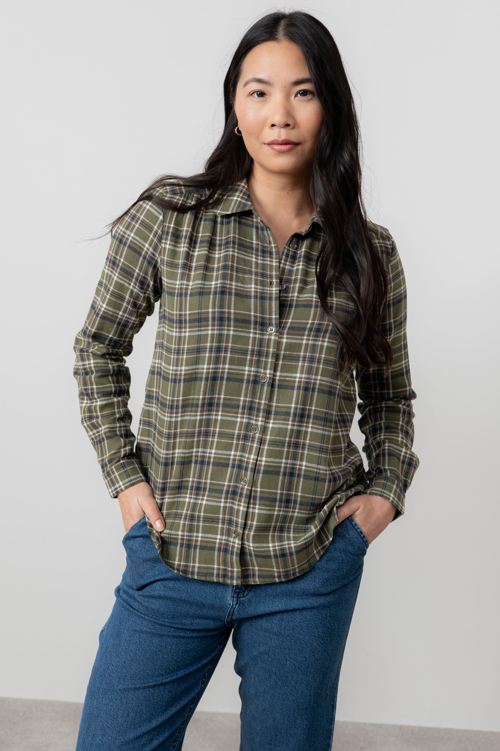 LILY AND ME BEECH CHECK SHIRT - MULTI