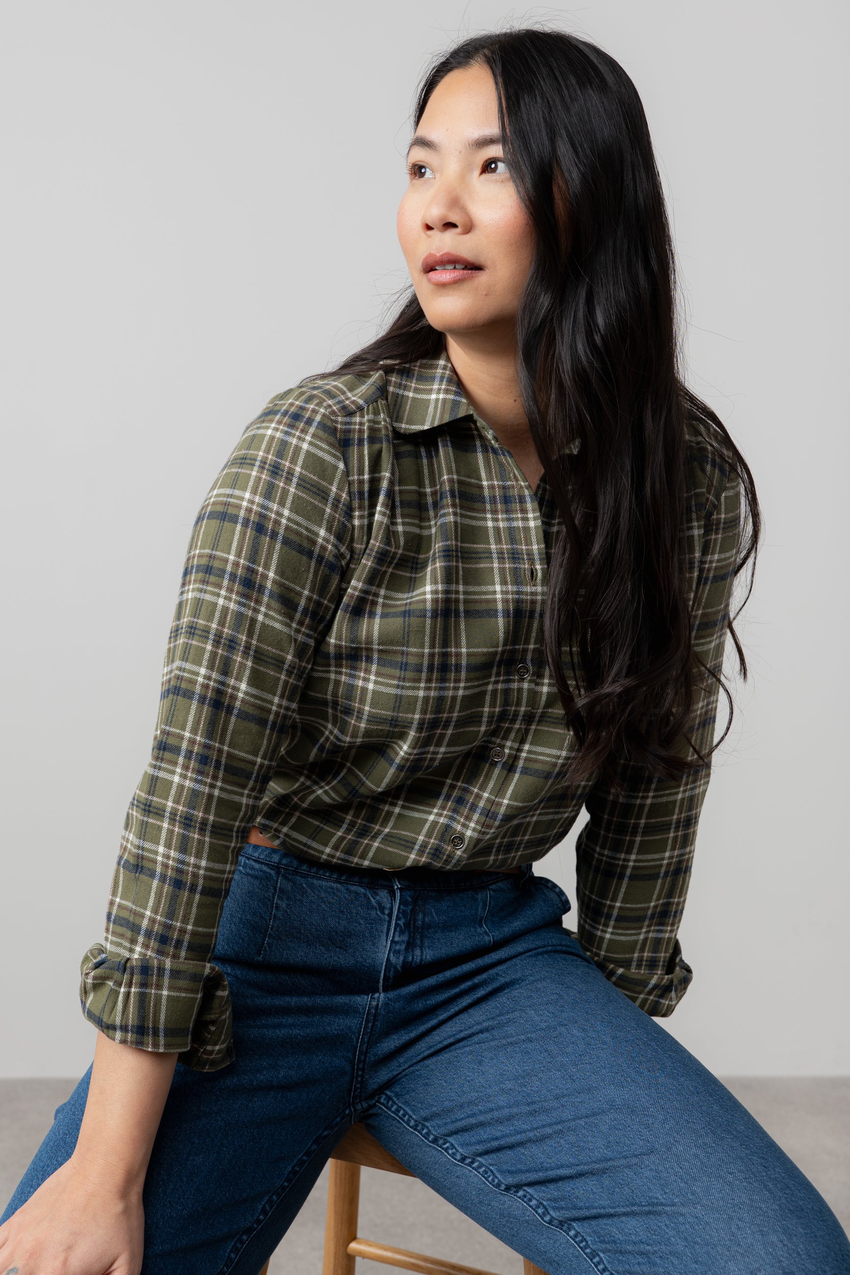 LILY AND ME BEECH CHECK SHIRT - MULTI