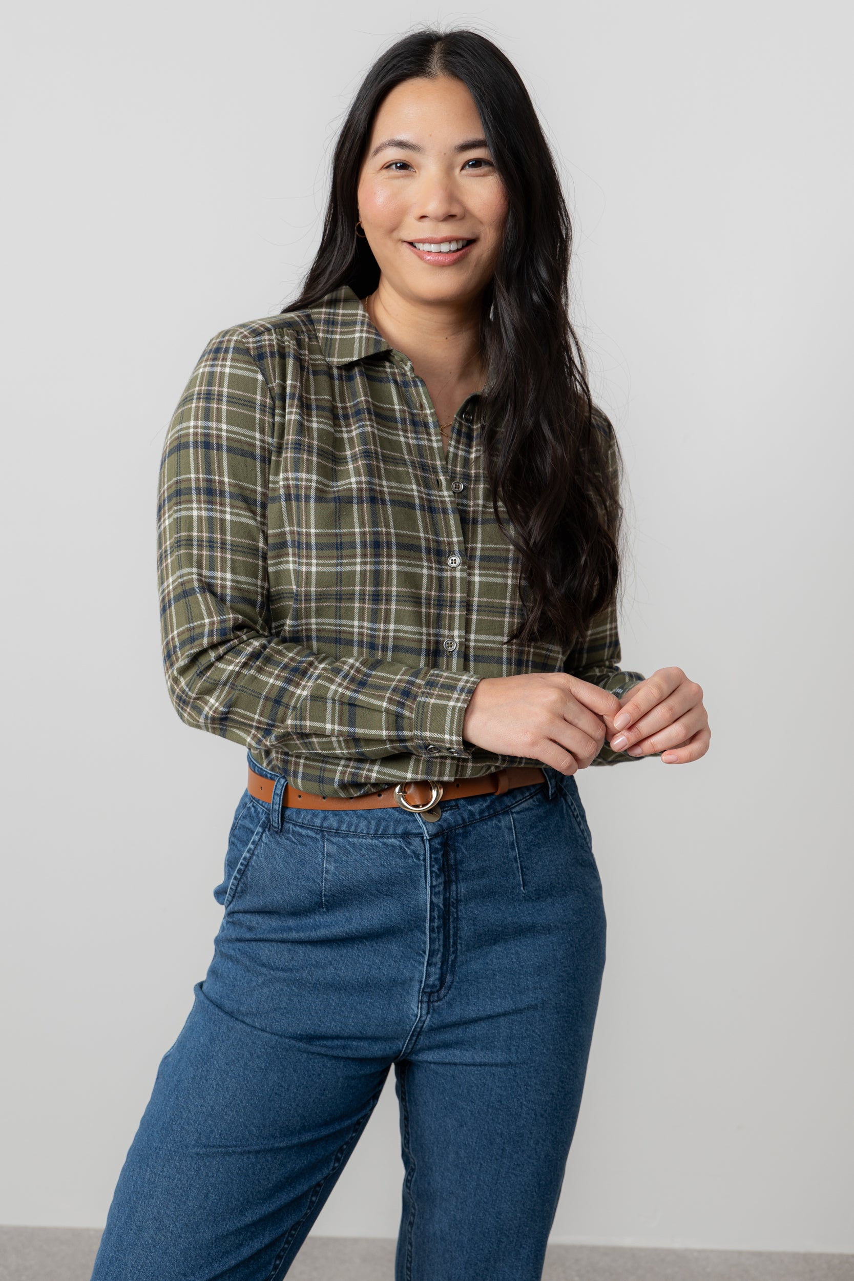 LILY AND ME BEECH CHECK SHIRT - MULTI