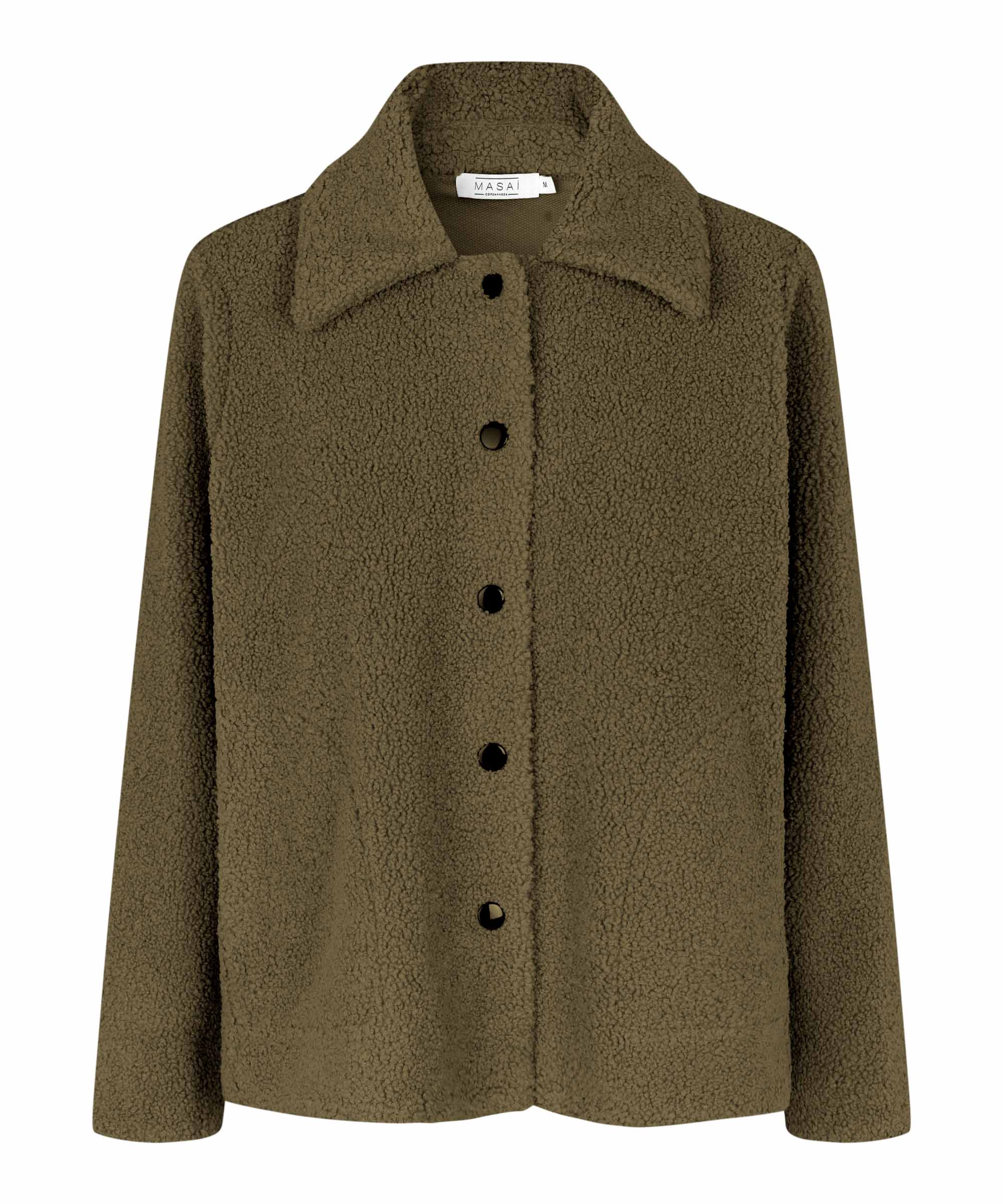 MASAI MaJUSTIN TEDDY FLEECE JACKET - SEA TURTLE