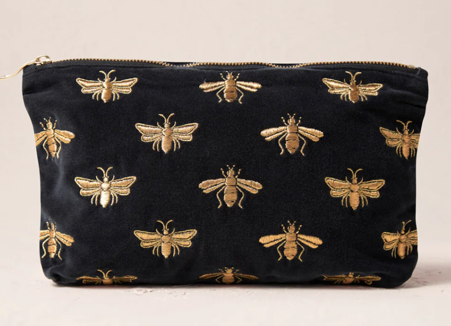Elizabeth Scarlett 'Honey Bee' Everyday Pouch - Charcoal