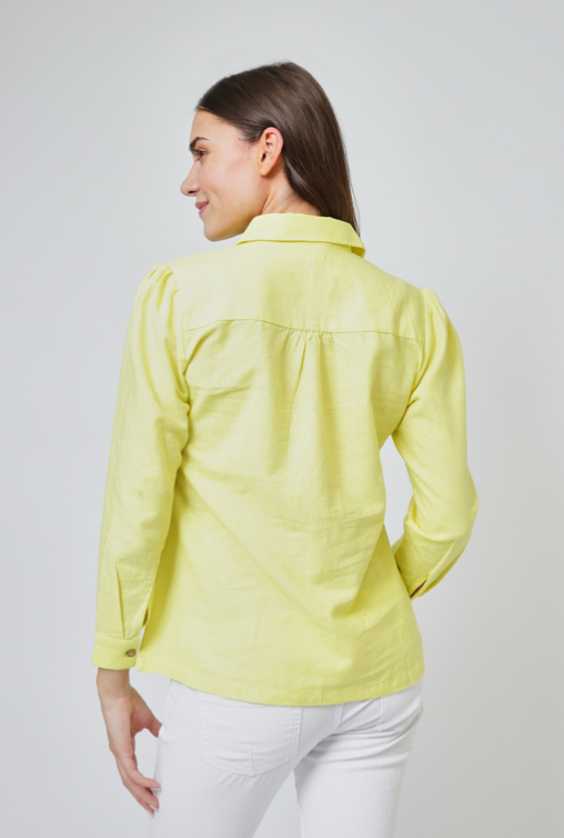 ADINA BLOUSE - LEMON