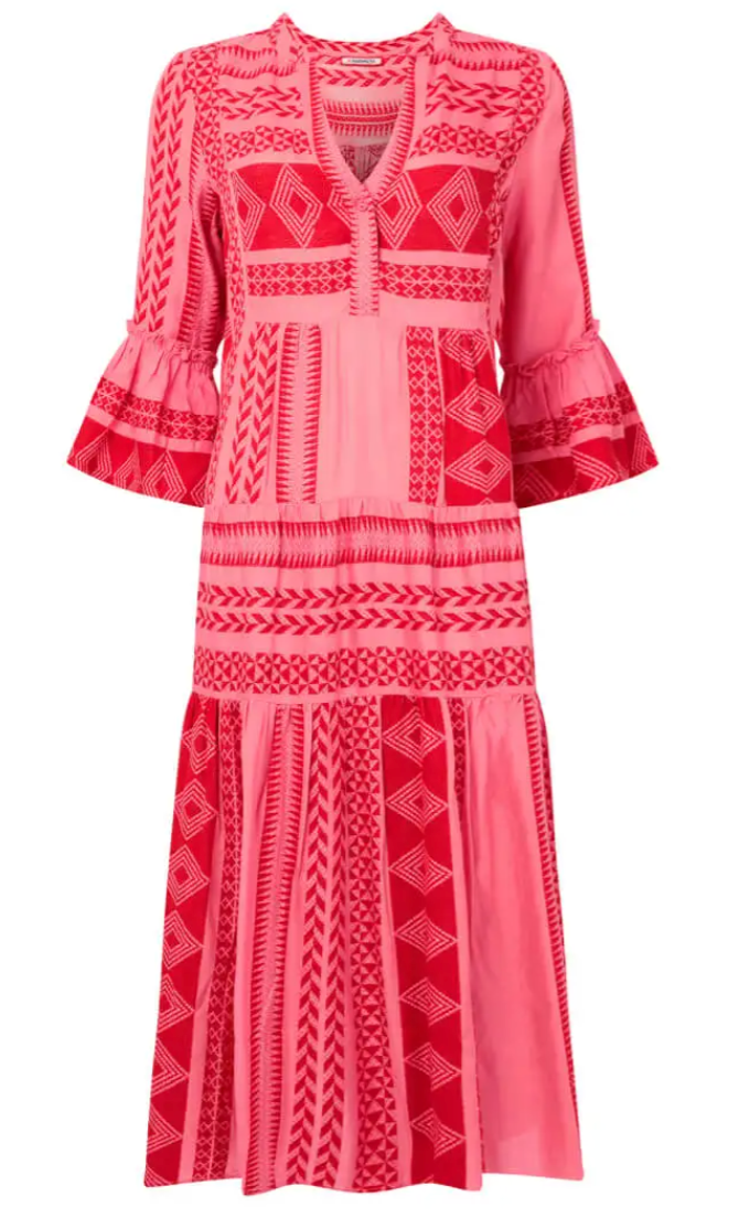 Joe Browns SALINAS SUMMER DRESS - BEAUTIFUL PINK