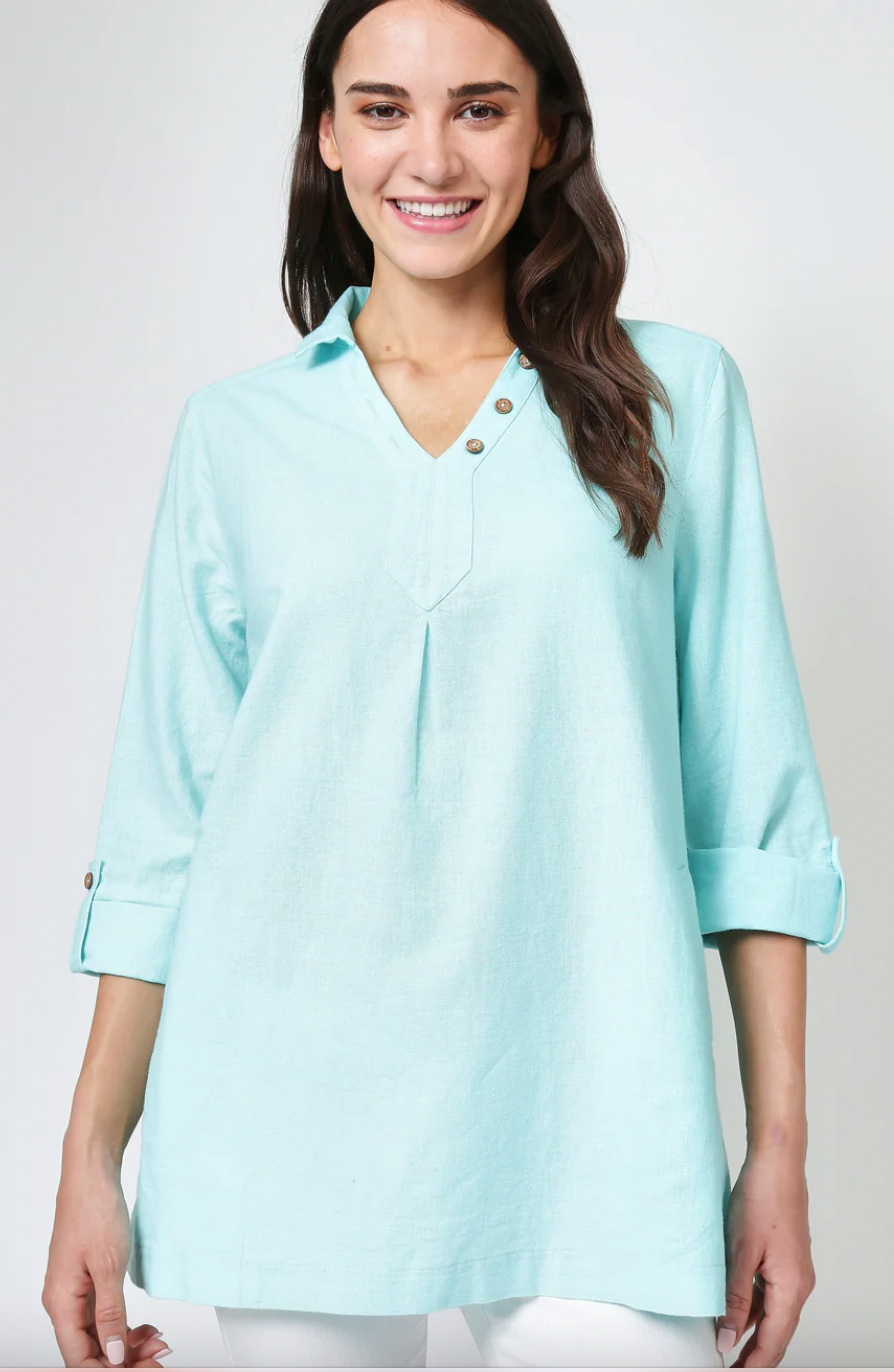 SUMMERTIME SMOCK - TURQUOISE