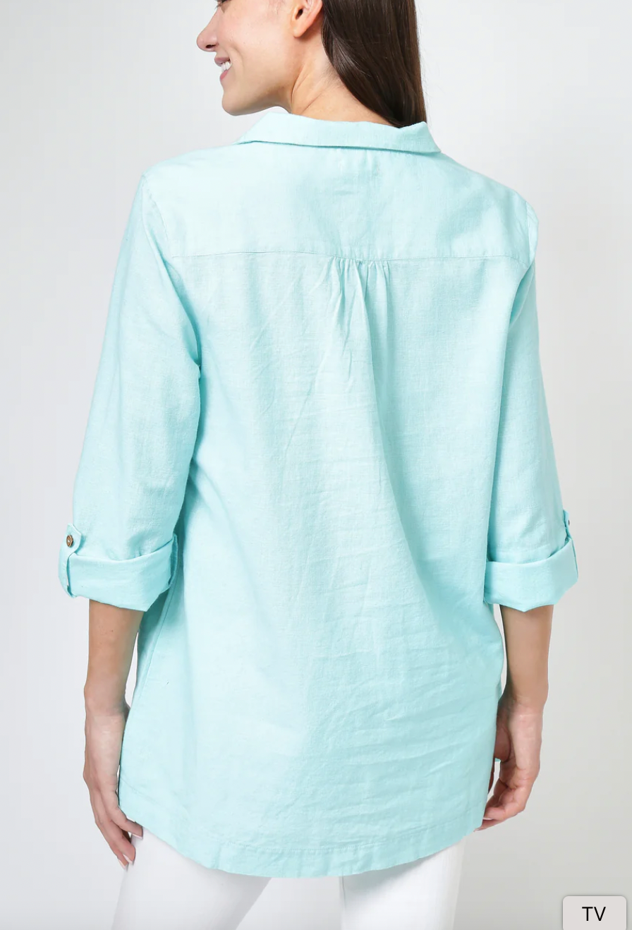 SUMMERTIME SMOCK - TURQUOISE