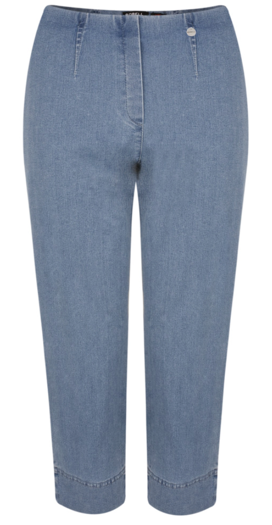 ROBELL MARIE 07 POWERSTRETCH CROPPED JEAN - LIGHT DENIM