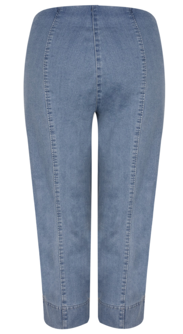 ROBELL MARIE 07 POWERSTRETCH CROPPED JEAN - LIGHT DENIM