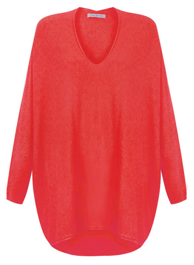 MIKA OVERSIZED JUMPER - CORAL
