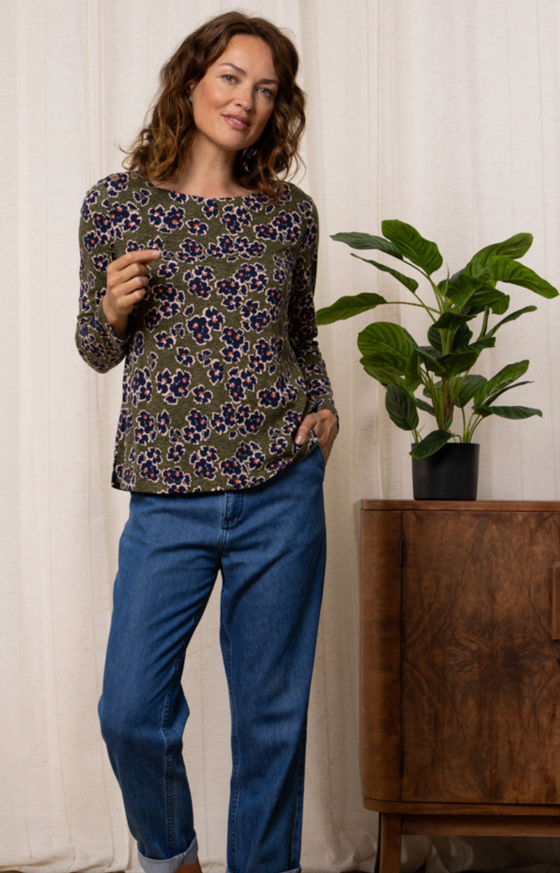 LILY & ME RIVERSIDE TOP - MEADOW - OLIVE