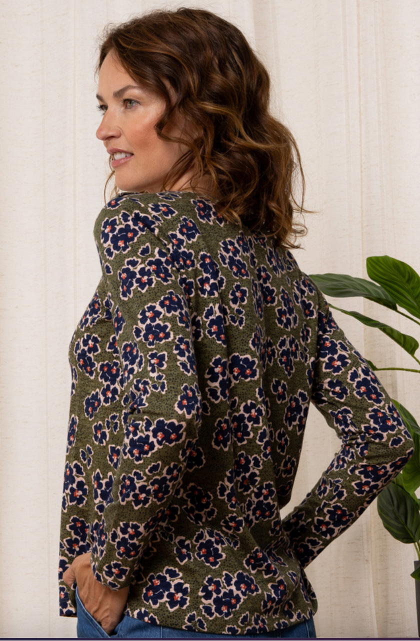 LILY & ME RIVERSIDE TOP - MEADOW - OLIVE