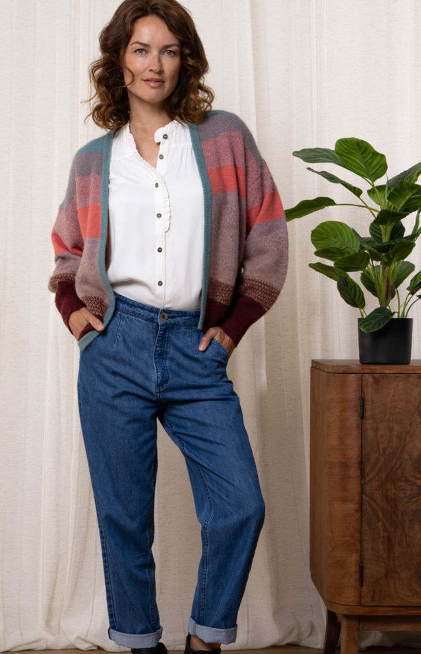 NANCY CARDIGAN - MULBERRY