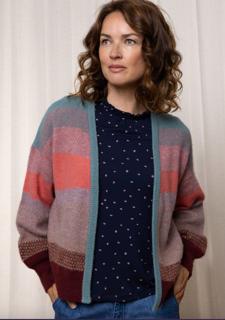 NANCY CARDIGAN - MULBERRY