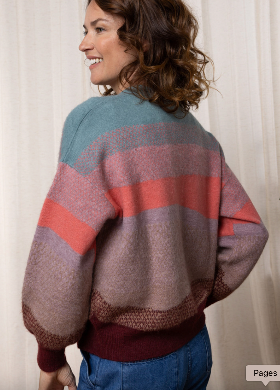 NANCY CARDIGAN - MULBERRY