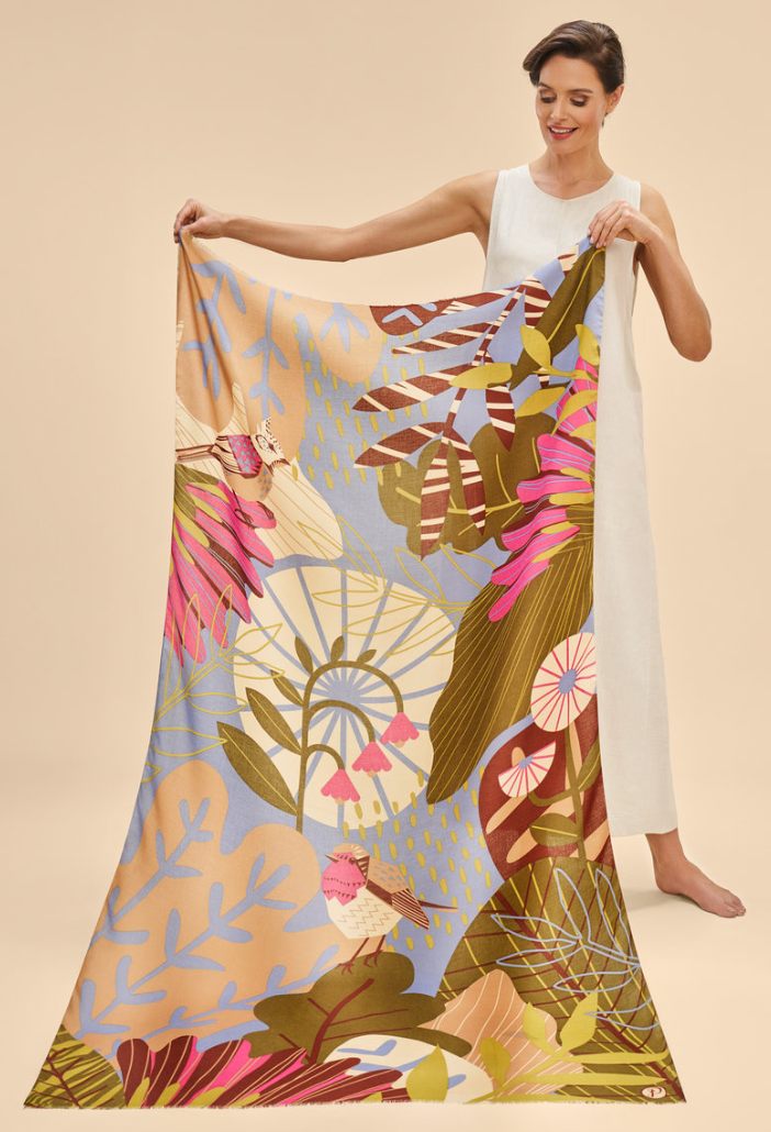 POWDER AUTUMN HEDGEROW SCARF