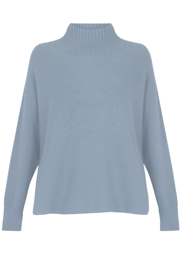 AMAZING WOMAN JOLIE BOXY HIGH NECK - CLOUD