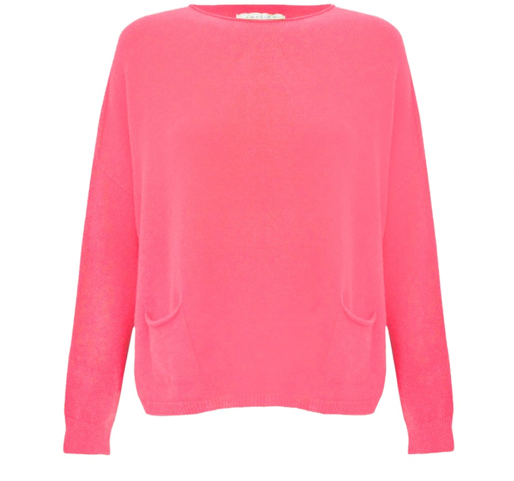 Jodie Front Pocket Supersoft Jumper - SUMMER PINK