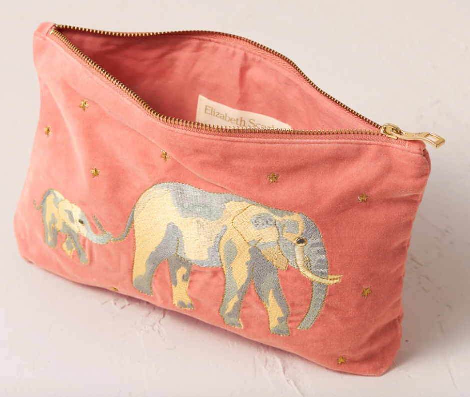 ELIZABETH SCARLETT ELEPHANT CONSERVATION EVERYDAY POUCH
