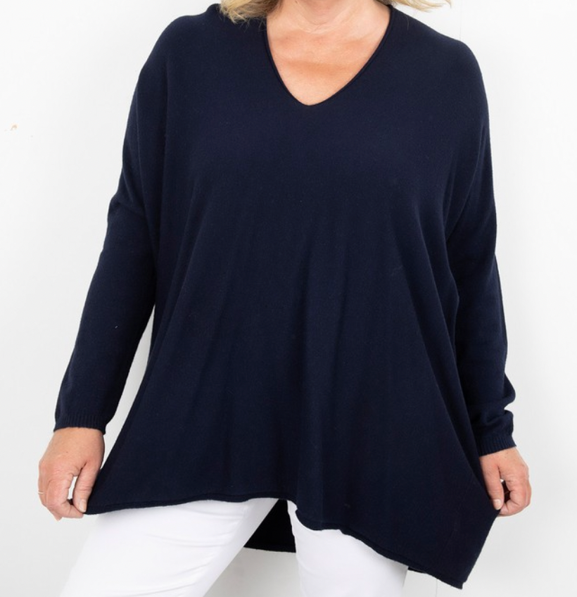 MIKA OVERSIZED JUMPER - DARK NAVY