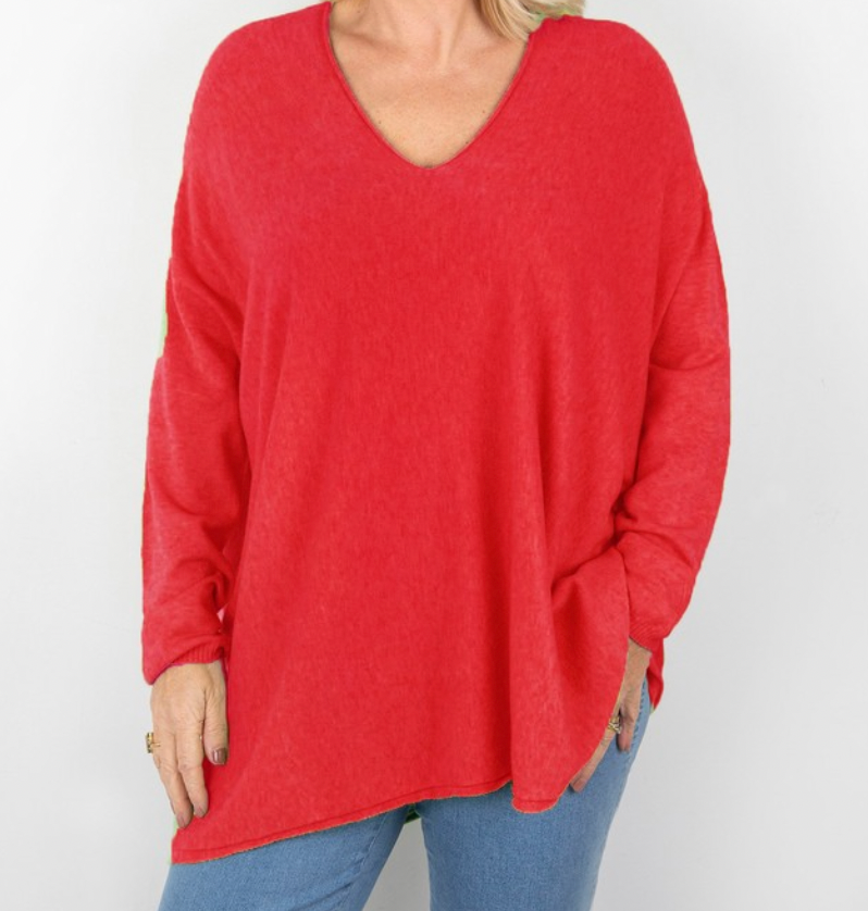 MIKA OVERSIZED JUMPER - CORAL