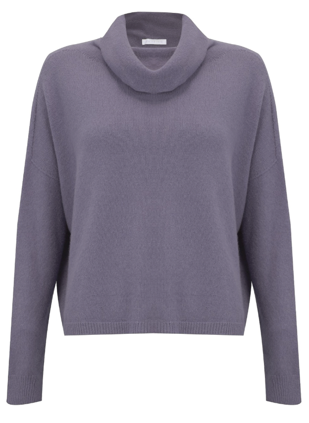 JANNIE SUPERSOFT COWL BOXY KNIT - FROST